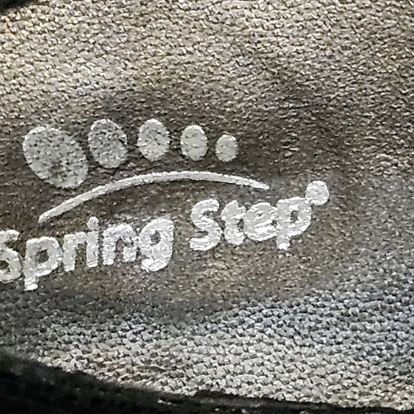 Spring Step NWOB SZ 39/8 Black Leather Conchetta Oxford Almond Toe Lace Up Shoe - Picture 9 of 12